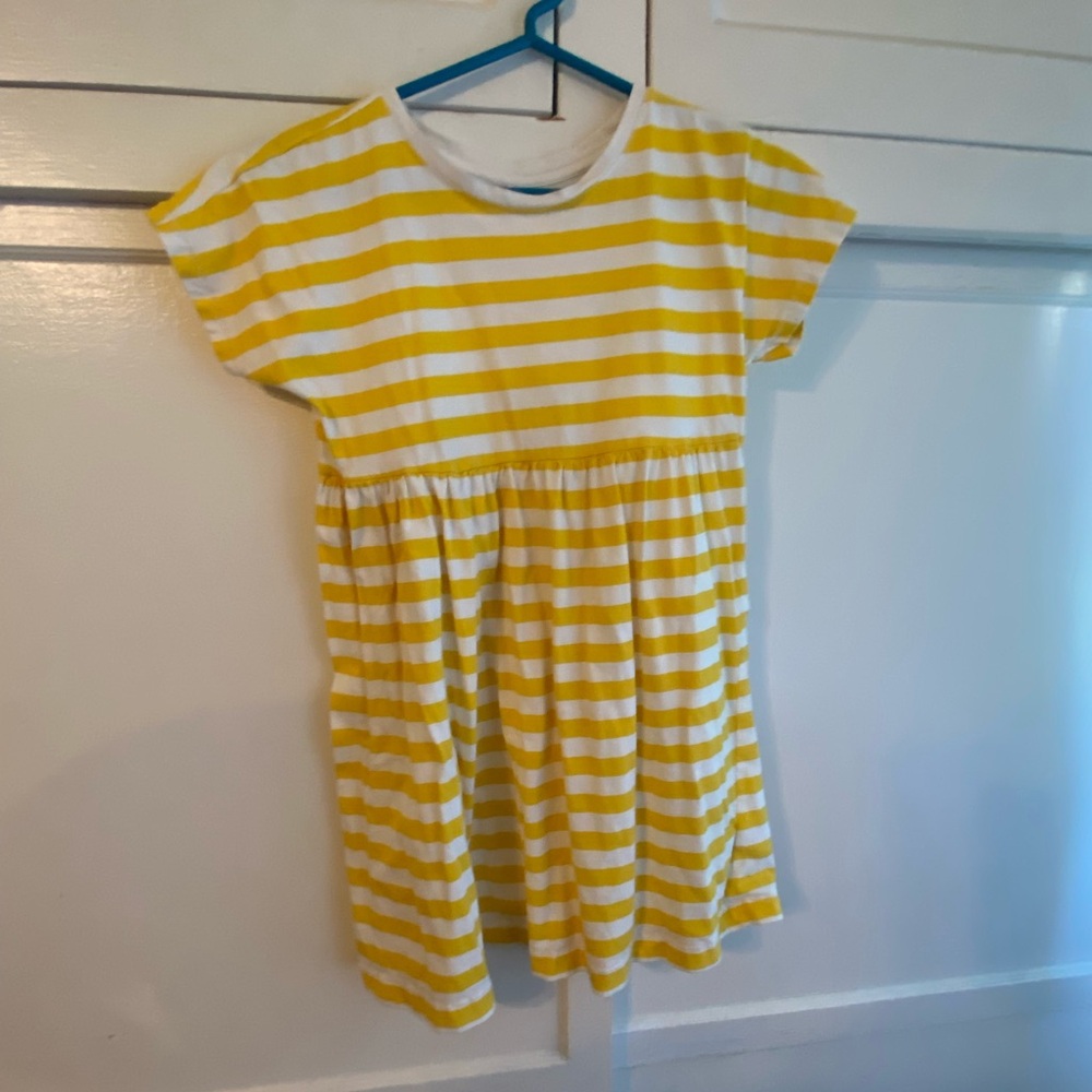 Kids striped Yellow Summer sun dress